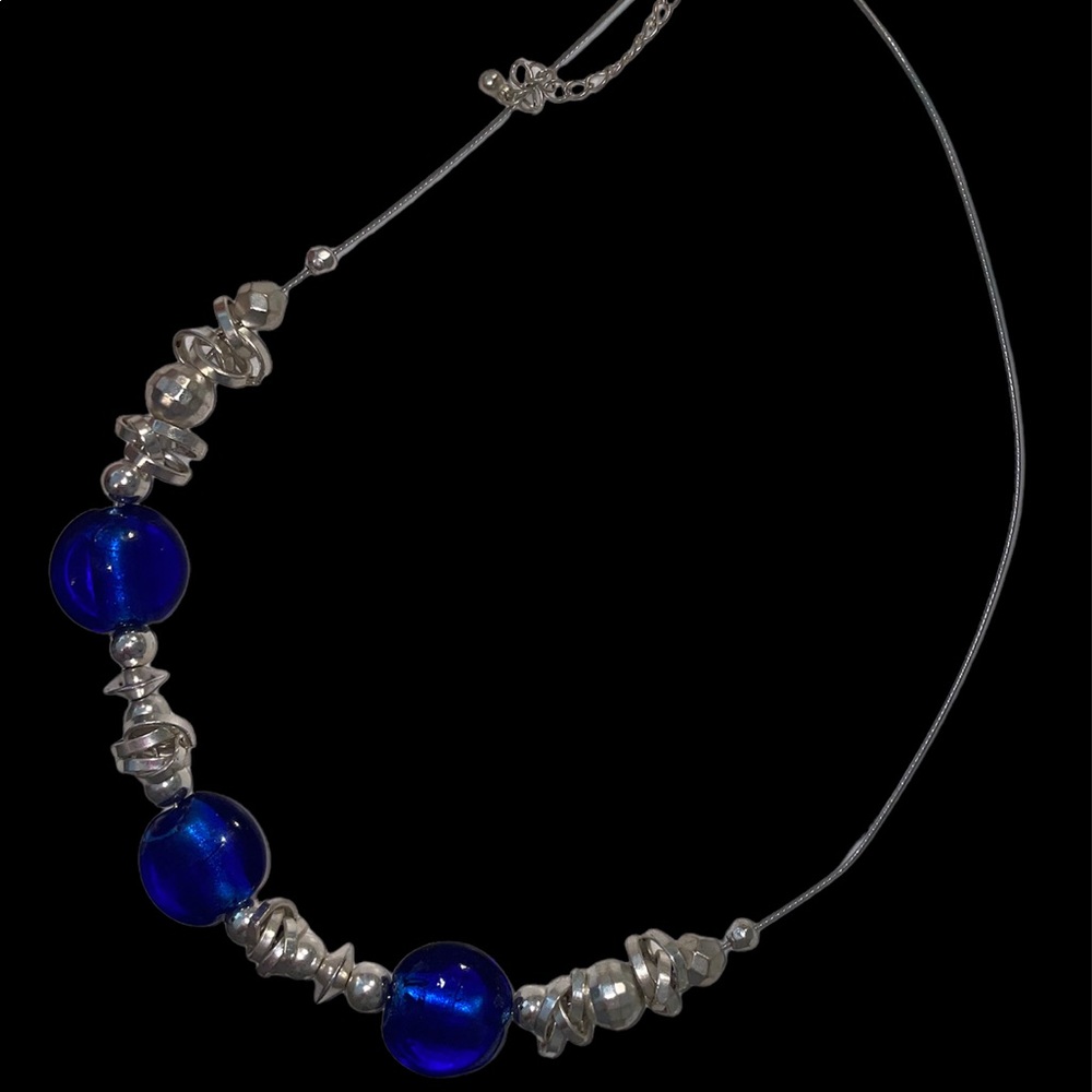 Silver/Blue necklace